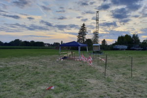 Als es schon lange im Zelt weiterging